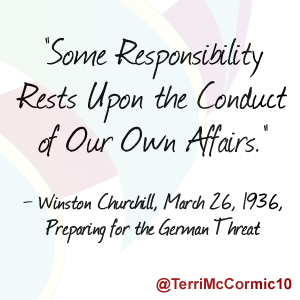 Some responsibility rests upon the conduct of our own affairs
